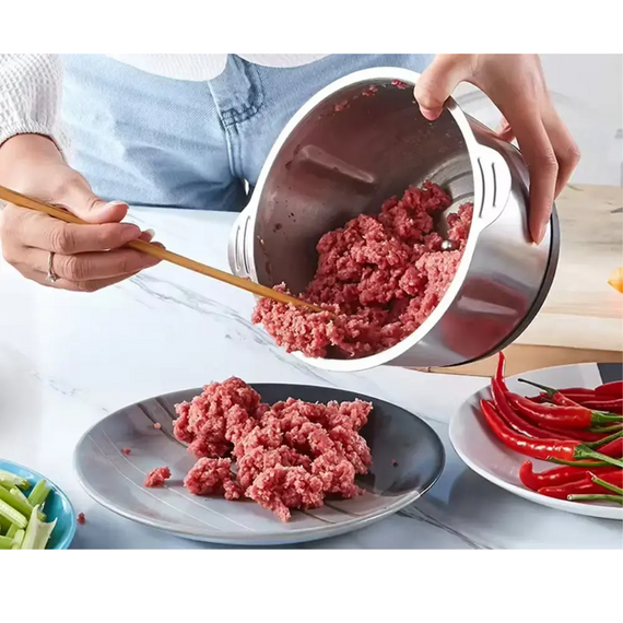 Кухонний блендер МОЛНІЯ, для швидкого подрібнення м'яса, овочів, фруктів, горіхів і льоду, з функцією самоочищення | Зображення 9