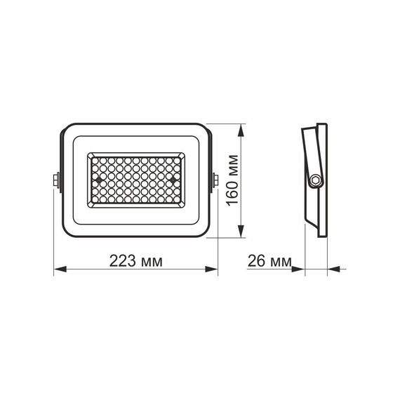 Світлодіодний прожектор VIDEX F2e 50W 5000K | Зображення 4