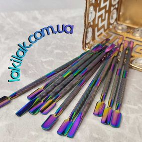 Лопатка маникюрная Lilly Beaute (скругленный пушер+ прямоугольный шабер)