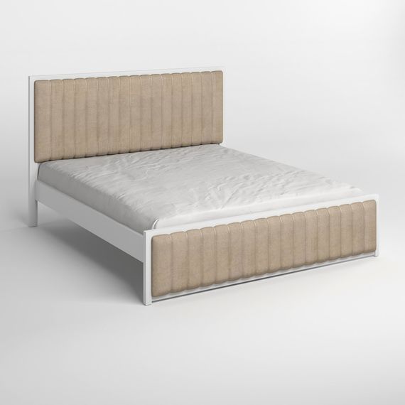 Двоспальне ліжко Mebigrand Відень Білий/Аляска 23 160х200 см (MBG-1307) | Зображення 1