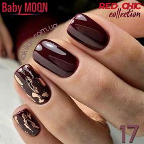 Гель-лак BABY MOON Red Chic №17 гнила вишня, 6 мл