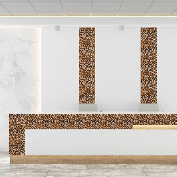 Мозаїка дзеркальна мідна 298х298х4,5мм SW-00002370 | Зображення 4