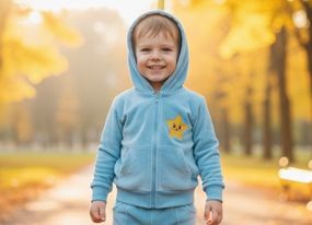 Худі Толстовка дитяча велюрова тіффані акульонок BABY SHARK 104