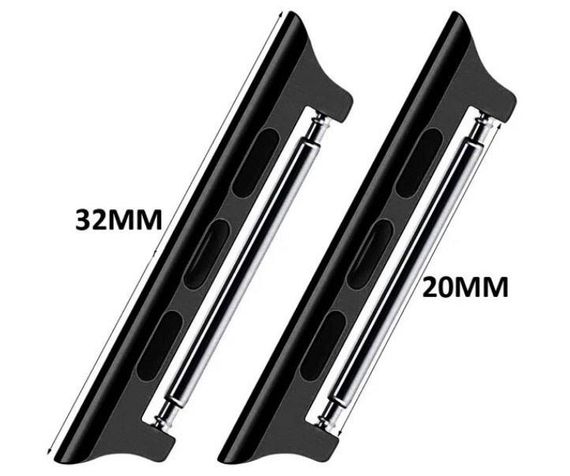 Крепление для ремешка Apple Watch 38mm / 40mm / 41mm с шпилькой 20mm - Black | Зображення 1