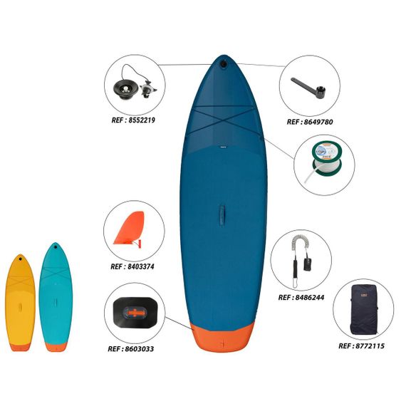 SUP-дошка 100 надувна розмір L для 1/2 осіб до 130 кг - One Size | Зображення 3