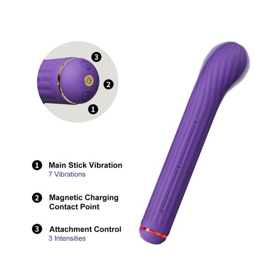 Вібратор Otouch Magic Stick S1 Plus - Purple | Зображення 6