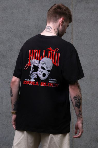 Оверсайз Футболка З Принтом Without Hollow Black