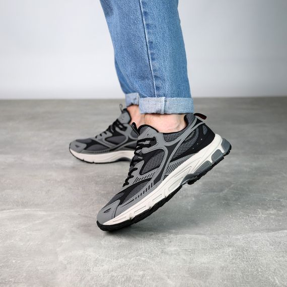 Кросівки чоловічі шкіряні 591329 Сірі чорні 41 42 43 44 45 | Зображення 9