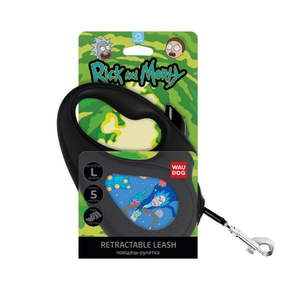 Рулетка для собак Waudog R-Leash L с рисунком "Рик И Морти 3", лента, 5 м | Зображення 3