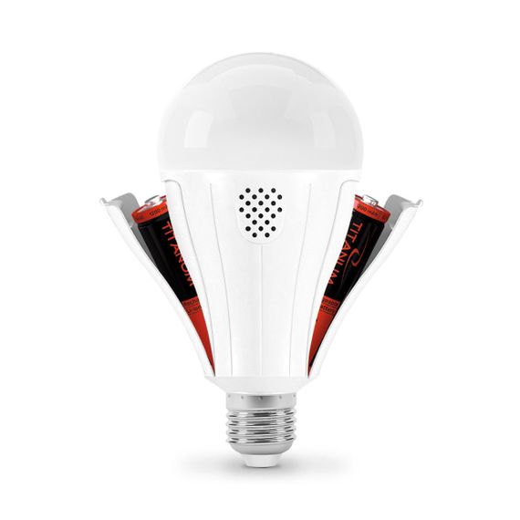 Світлодіодна лампа акумуляторна TІTANUM A80 12W E27 4000K 230V | Зображення 2