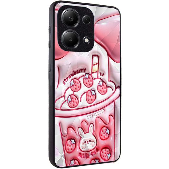 TPU+PC чехол Prisma Fluffie для Xiaomi Poco X6 / Note 13 Pro 5G Strawberry