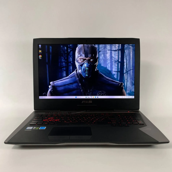 Игровой ноутбук Б-класс Asus ROG G752VY / 17.3" (1920x1080) IPS / Intel Core i7-6700HQ (4 (8) ядра по 2.6 - 3.5 GHz) / 16 GB DDR4 / 500 GB SSD / nVidia GeForce GTX 980M, 4 GB GDDR5, 256-bit / WebCam / HDMI б/у + Подарок Беспроводная мышь / USB | Зображення 1