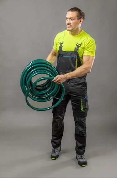 Напівкомбінезон робочий Hoegert REETZ HT5K824-2XL 58% бавовна, 40% поліестер, 2% еластан чорний, 2XL (56) | Зображення 2