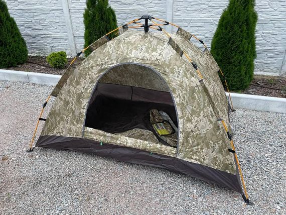Автоматичний камуфляжний намет PR5 2-місний 200 х 200 х 145 см • Туристичний швидкорозкладний намет для кемпінгу та риболовлі PR5 | Зображення 1