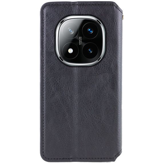 Шкіряний чохол-книжка GETMAN Cubic (PU) для Xiaomi Redmi Note 14 Pro 5G / 14 Pro+ Чорний | Зображення 2