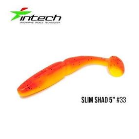 Силиконовая приманка, Съедобный силикон Intech Интеч Slim Shad 5" 5 шт #33