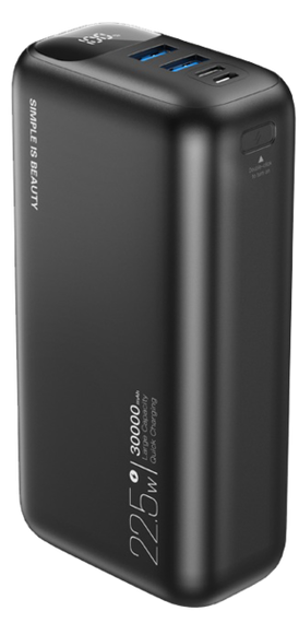 Портативний зарядний пристрій XO PR200 - 30000 mAh PD20W + QC22.5W Black
