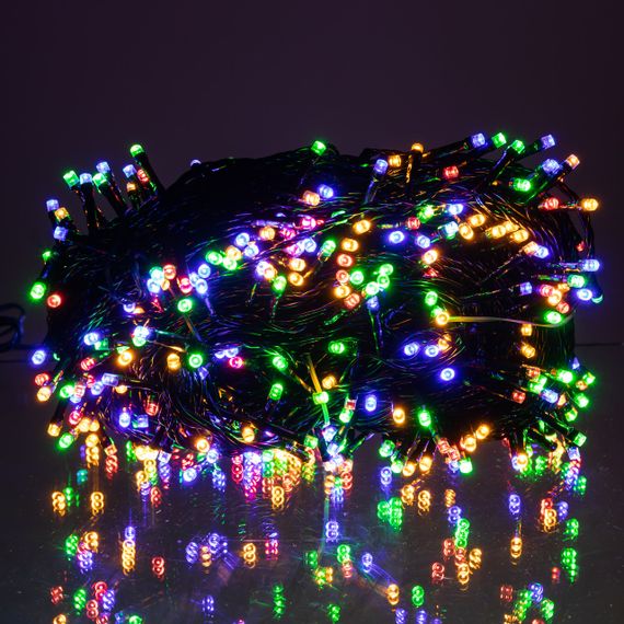 Гирлянда Рождественская фея уличная 50 (м) 500 LED черный провод Мультиколор CF500L50MBML | Зображення 1