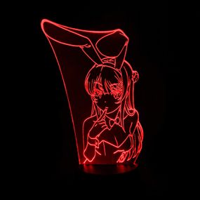 Акриловий світильник-нічник Маї Сакурадити червоний tty-n001670