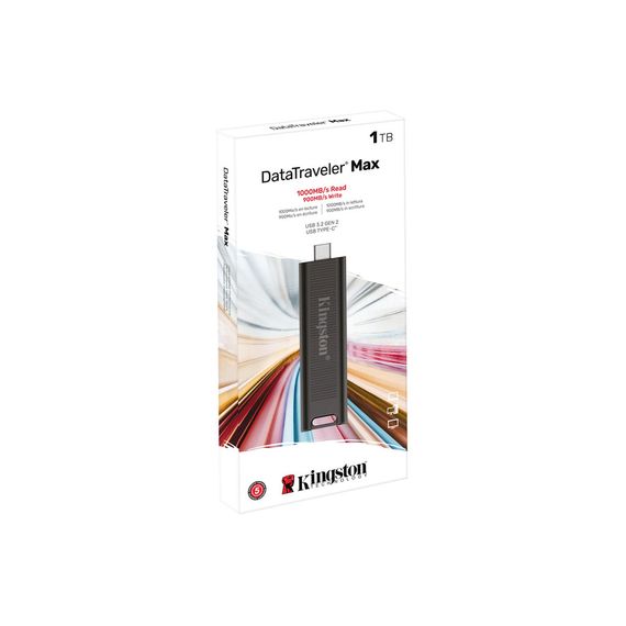USB флеш накопичувач Kingston USB-накопичувач 1TB DataTraveler Max USB 3.2 Gen 2 Type-C Black (DTMAX/1TB) | Зображення 8