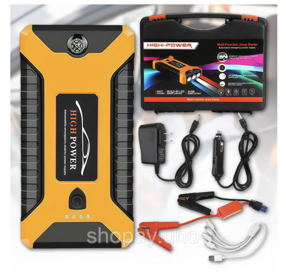 Пускозарядний пристрій для авто жовтий JUMPSTARTER JX27 99800 mAh ∙ Автомобільний пуско-зарядний пристрій JX27 Power Bank | Зображення 2