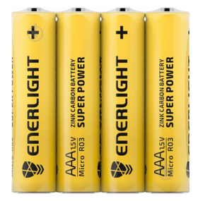 Батарейка сольова AAA/R03 (пл-4шт) Enerlight SuperPower