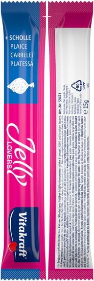 Ласощі для котів з лососем та камбалою Vitakraft Jelly Salmon Flounder, 6 шт х 15 гр | Зображення 4