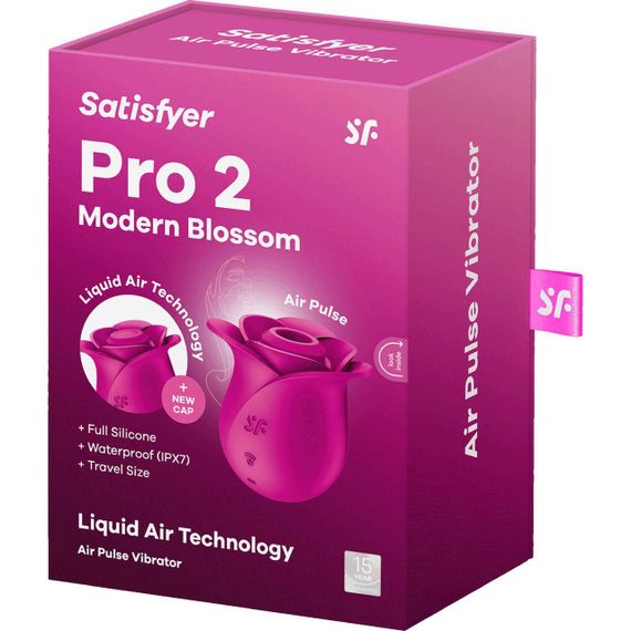 Вакуумний кліторальний стимулятор Satisfyer Pro 2 Modern Blossom, технологія Liquid Air Sex Aura | Зображення 6