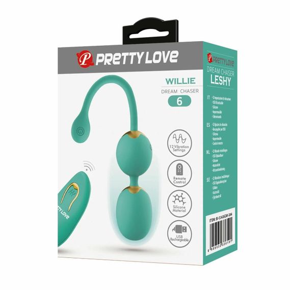 Вагинальные шарики с вибрацией Pretty Love - Willie Dream chaser 5 Green, BI-014548W-A4 sexstyle | Зображення 8