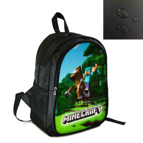 Рюкзак міський/шкільний 38×28см з принтом Minecraft Кріпер дитячий, підлітковий, спортивний (4158)
