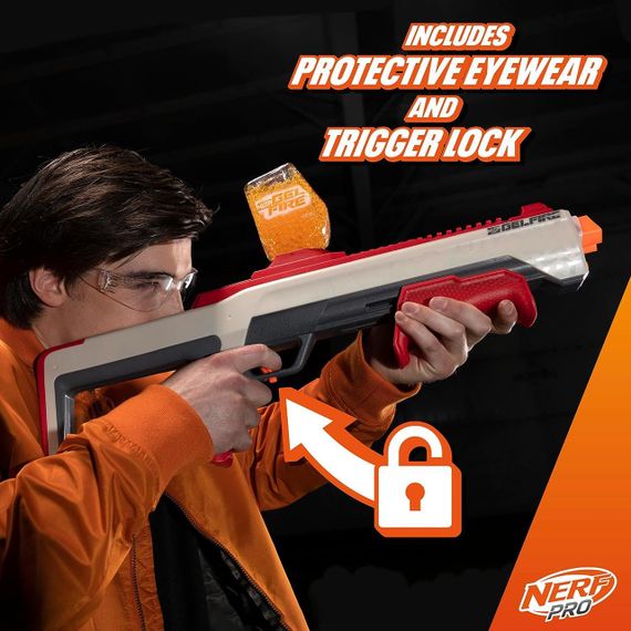 Бластер NERF Pro Gelfire Raid Blaster Дробовик Нерф Про Гельфайр Рэйд шарики орбизы Оригинал Hasbro | Зображення 7