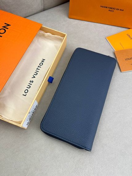 Гаманець синій Louis Vuitton Horizontal Aerogram Blue k419 | Зображення 4