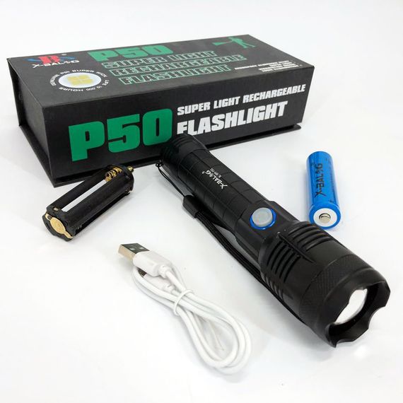 Качественный фонарик Bailong X-Balog BL-B99-P50 / Супер яркий фонарик / Мощный аккумуляторный лед фонарик / HB-804 Тактичный фонарь | Зображення 4