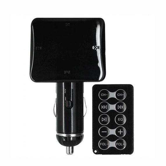 Модулятор FM с входным напряжением 12-24v HZ, Автомобильный модулятор с дисплеем, Блютуз фм передатчик WT-81 | Зображення 2