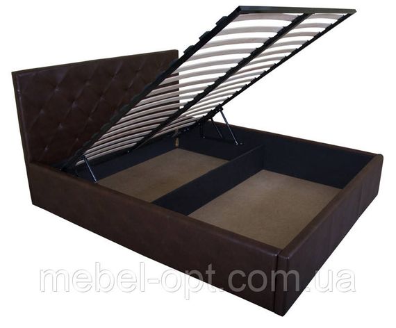 Кровать двуспальная Briz на подъемном механизме lift 1600x200 brown | Зображення 3