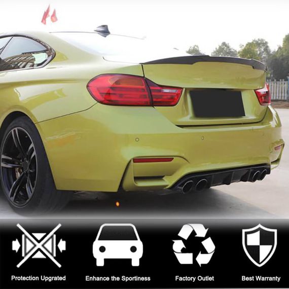 Задний диффузор V10 (для F80, Карбон) для BMW 3 серия F-30/31/34 2012-2019 гг | Зображення 1