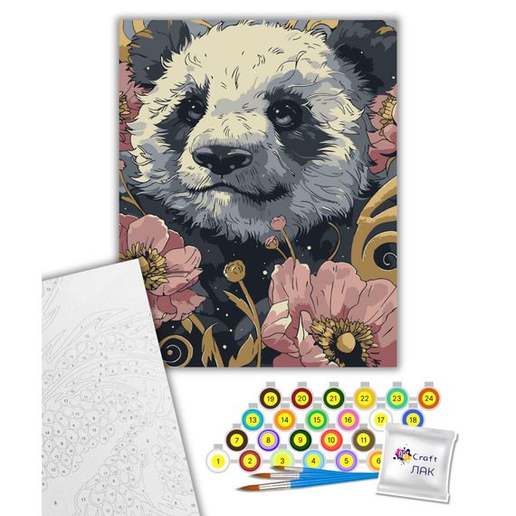 Картина по номерам "Цветочная пандочка" 11697-AC 40х50 см | Зображення 1