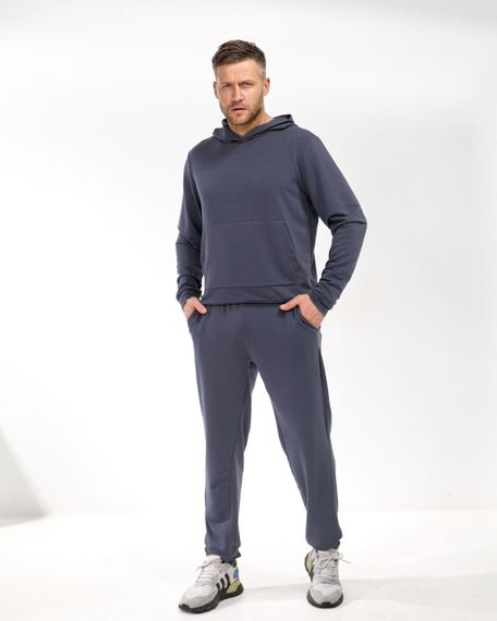 Мужской спортивный костюм SOLINNA Mod 105, комплект худые + брюки,  46–60 Серый, 58–60 | Зображення 2