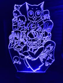 Акриловий світильник-нічник Фейрі Тейл (Fairy Tail) синій tty-n000863