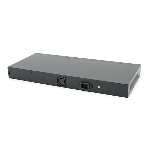 POE комутатор гігабітний Merlion 24 POE + 2 RJ45 + 2 SFP 10/100/1000 вбудований блок живлення 52V 6.15A | Зображення 1