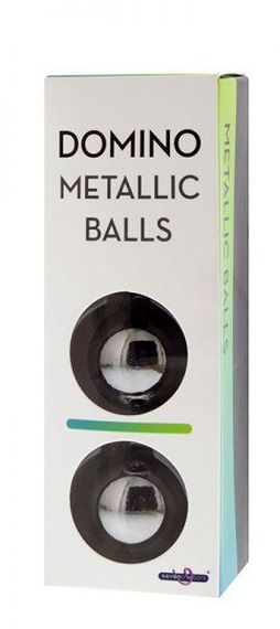 Металлические вагинальные шарики DOMINO METALLIC BALLS, SILVER sexstyle | Зображення 1