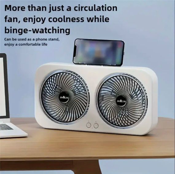 Компактный настольный вентилятор с двойным потоком воздуха и циркуляцией воздуха AND LY-879 | Зображення 8