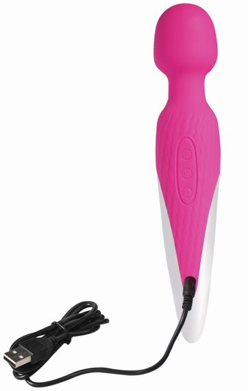 Вібромасажер Hot Wand 7 режимів вібрації колір рожевий sexstyle | Зображення 1