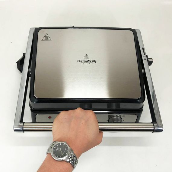 Контактний притискний електричний гриль Crownberg ZJ-345 CB-1044 2000W | Зображення 7