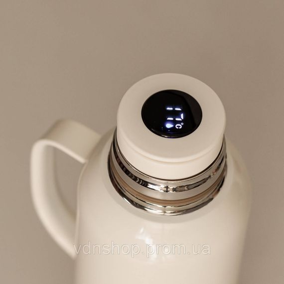 Термос Vacuum з датчиком температури на 820 мл білий HP-14-55W | Зображення 4