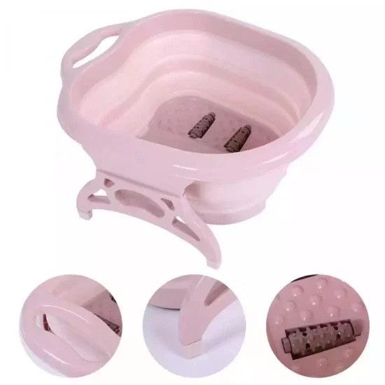 Ванночка-массажер для ног Footbath Massager 00082 • Складной гидромассажер Footbath Massager 00082 для стоп с роликовым массажем
