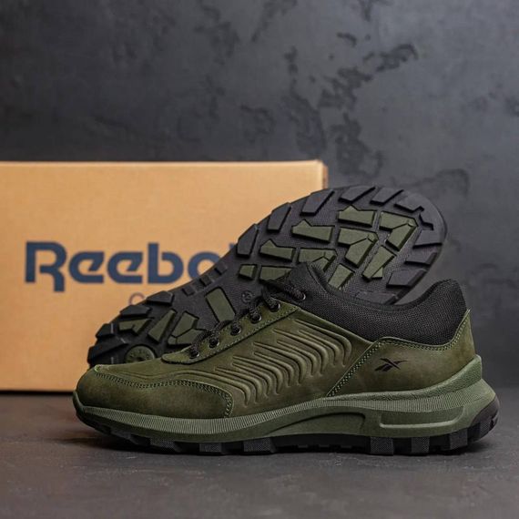 Чоловічі демісезонні кросівки Reebok хакі | Зображення 7