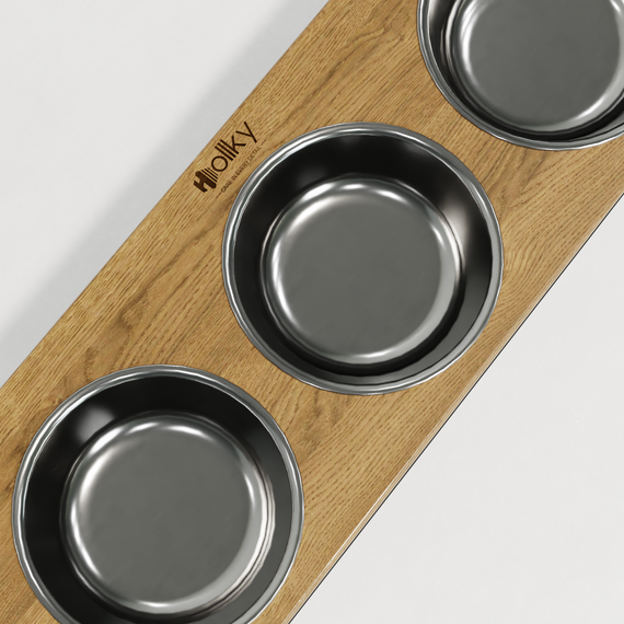 Миски на подставке для котов и маленьких собак Hollky Base Bar (3 × 0,45 л) Bar-54187-BLNT | Зображення 6