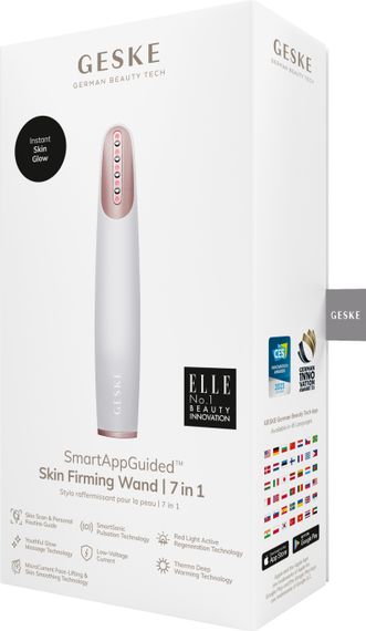 Пристрій для зміцнення і тонізації шкіри обличчя GESKE Skin Firming Wand 7в1 starlight, Бежевий | Зображення 7