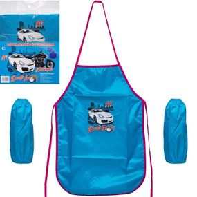 Фартук детский с нарукавниками для мальчиков CR5520(Blue) 54х37 см (80433)